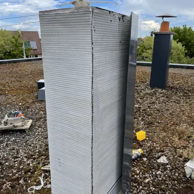 Avant habillage cheminée