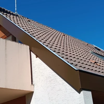 Habillage rives de toiture aluminium marron